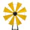 Glitzhome® 3.5ft Yellow Metal Wind Spinner Yard Stake